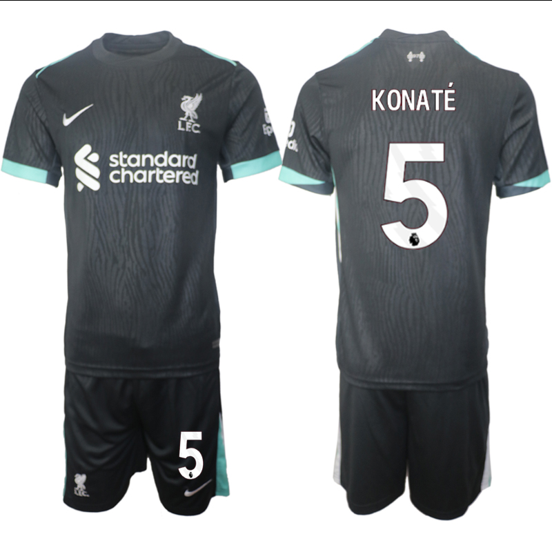 Men 2024-2025 Club Liverpool away Black #5 Soccer Jersey